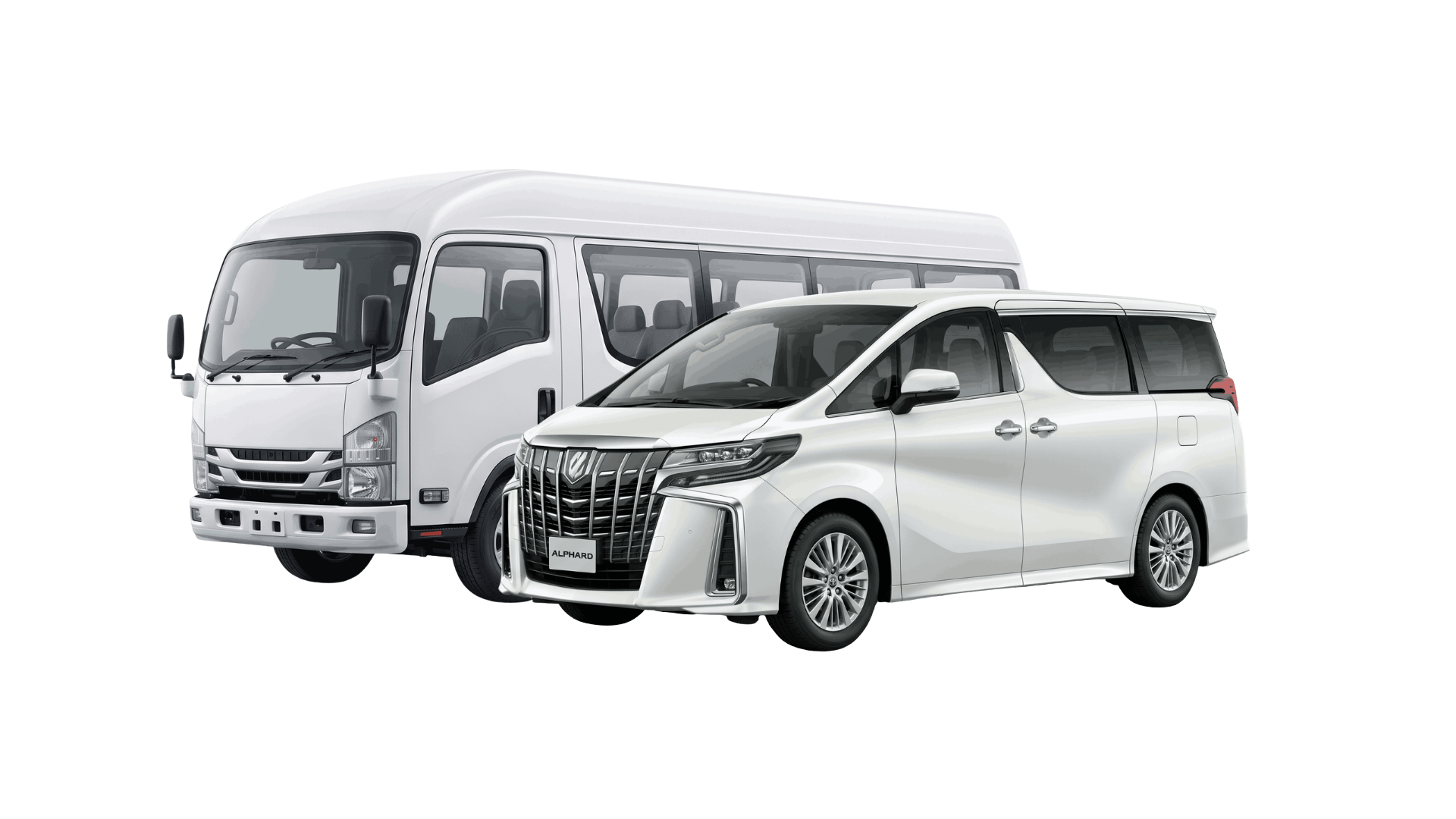 White Toyota Hiace